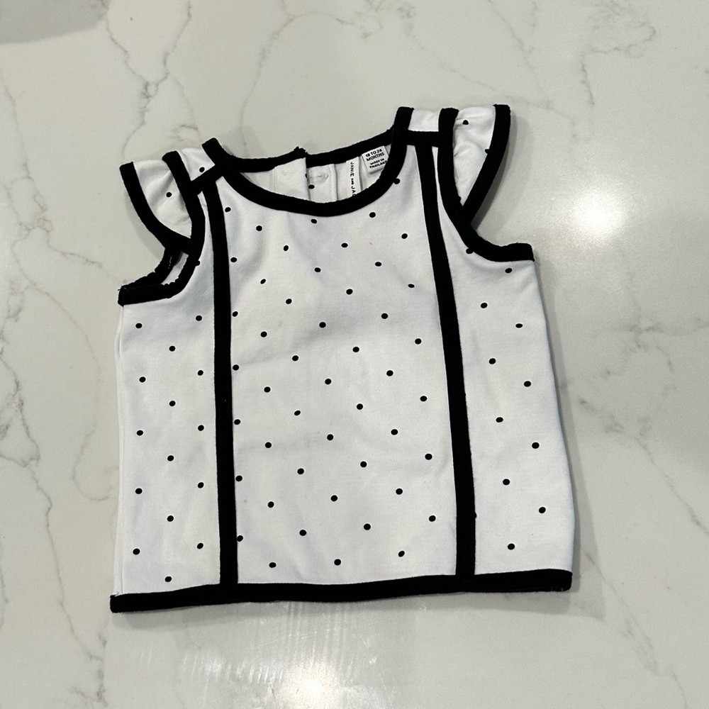 Janie and Jack Toddler ruffle sleeve top